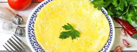 омлет на воде на сковороде. Шаг 7