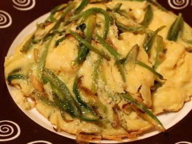 Рецепт омлета с черемшой