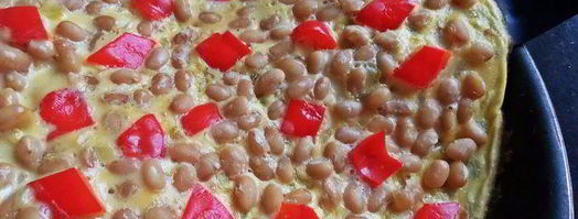 омлет с фасолью и овощами. Шаг 8