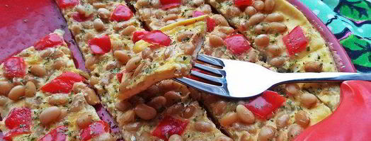 омлет с фасолью и овощами. Шаг 10