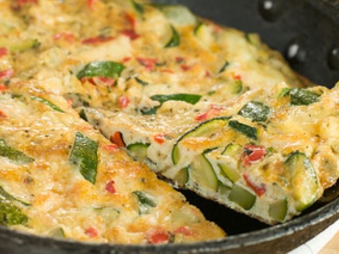 Рецепт омлета с кабачками
