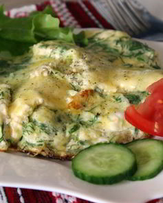 Омлет с кабачком и зеленью