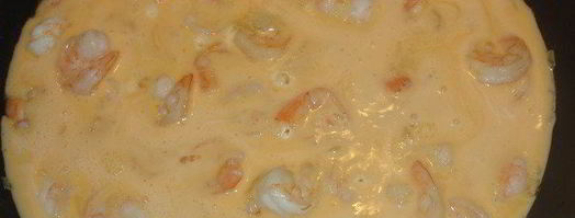 омлет с креветками. Шаг 4