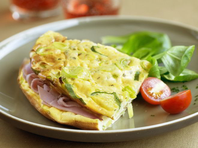 Рецепт омлета с мукой