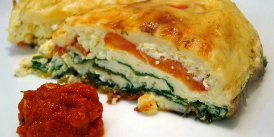 Омлет с овощами в духовке