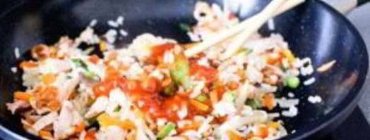 омлет с рисом по-японски. Шаг 5