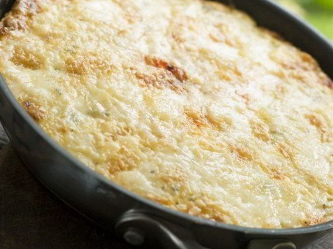 Рецепт омлета с сыром и белым хлебом