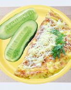 Омлет с сыром в микроволновке