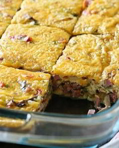 Омлет с ветчиной в духовке