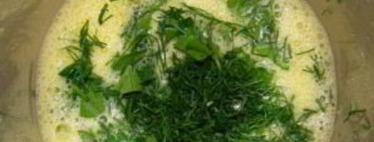 омлет с ветчиной. Шаг 3