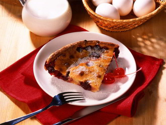 Рецепт омлета с вишней