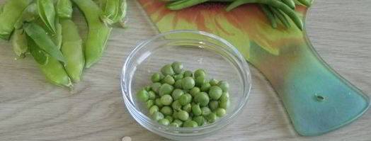 омлет с зеленым горошком и стручковой фасолью. Шаг 4