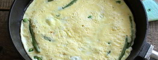 омлет с зеленым горошком и стручковой фасолью. Шаг 8