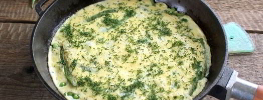 омлет с зеленым горошком и стручковой фасолью. Шаг 9