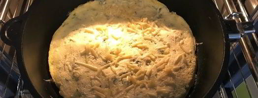 омлет со шпинатом и помидорами черри. Шаг 7