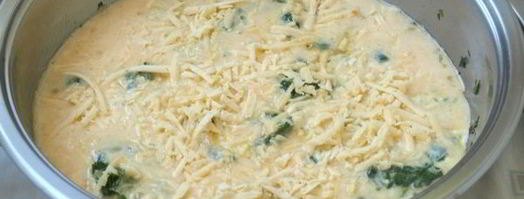 омлет со шпинатом и сыром. Шаг 7