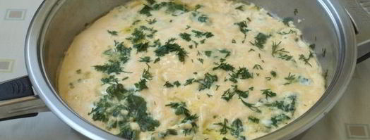 омлет со шпинатом и сыром. Шаг 9