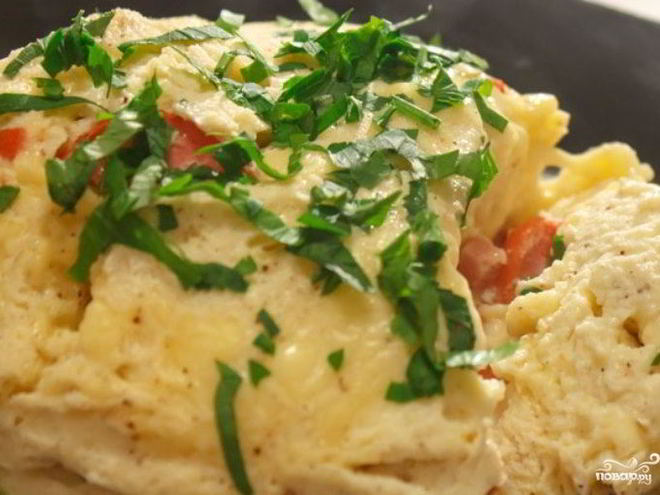 Рецепт омлета в чашке в микроволновке