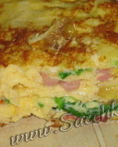 Слоеный омлет