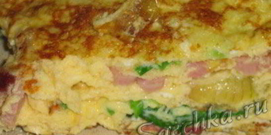 Слоеный омлет