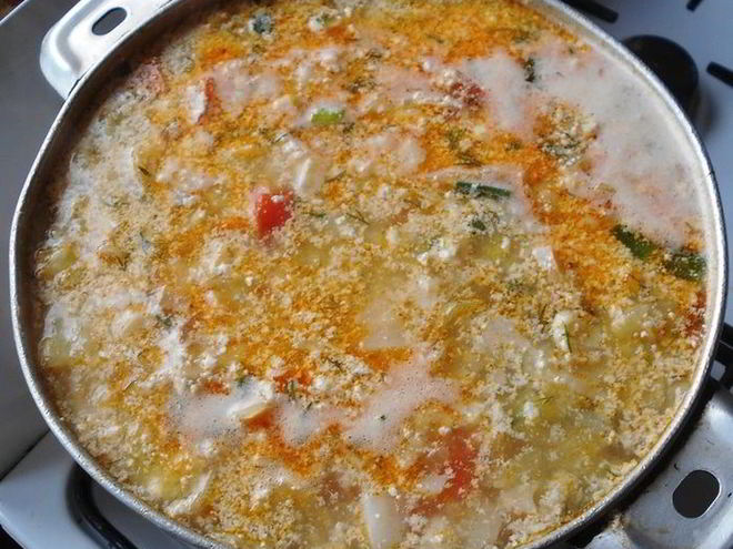 Рецепт супа-омлета для всех диет