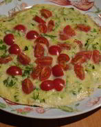 Сырный омлет с цукини