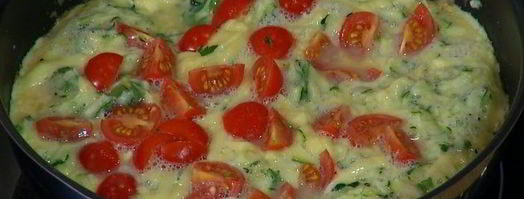 сырный омлет с цукини. Шаг 7