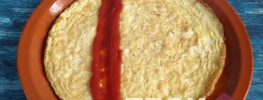 сырный омлет с ветчиной. Шаг 8