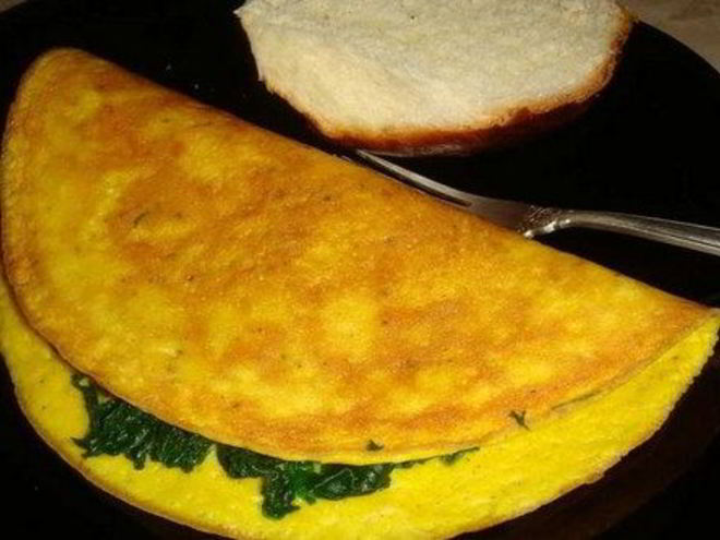 Рецепт сырного омлета, запеченного в духовке