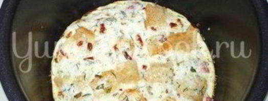 сытный омлет из мультиварки. Шаг 7