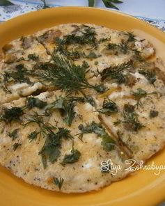 Вкусный завтрак — омлет с творогом