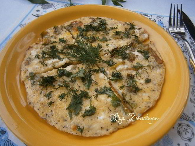 Рецепт вкусного завтрака — омлета с творогом