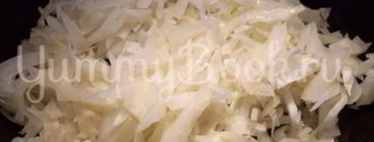 жаренный омлет с капустой. Шаг 2