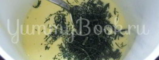 жаренный омлет с капустой. Шаг 5