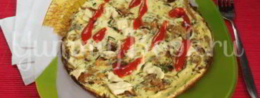 жаренный омлет с капустой. Шаг 7