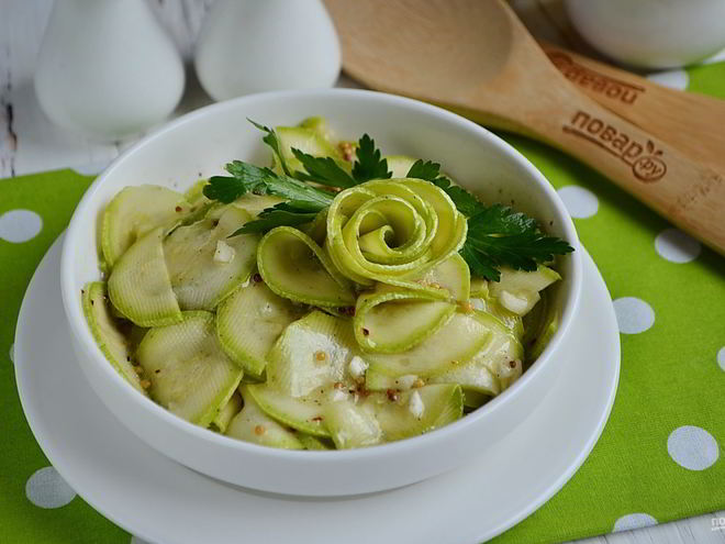 Рецепт острой закуски из кабачков