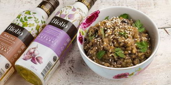 Баклажановый паштет с грибами