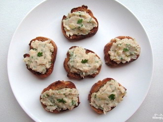 Рецепт паштета из белой фасоли