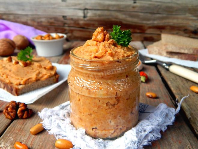 Рецепт паштета из фасоли