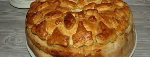 паштет из индейки с грибами, запеченный в хлебной корочке. Шаг 13