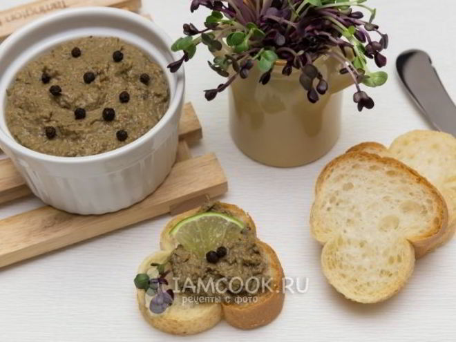Рецепт паштета из куриной печени с овощами