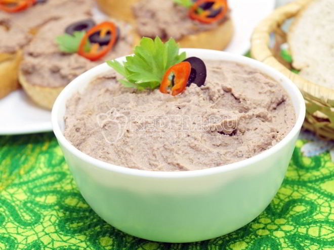 Рецепт паштета из куриной печени