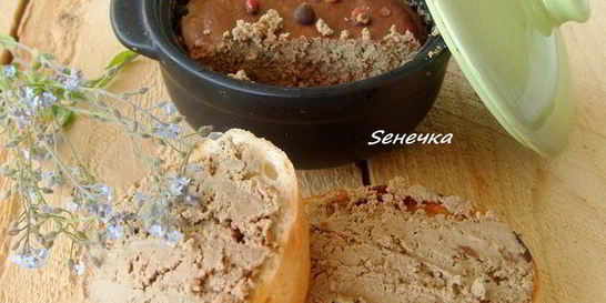 Паштет из куриной печенки и мартини
