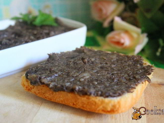 Рецепт паштета из лесных грибов с гречневыми хлопьями