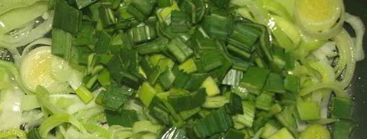 паштет из лука-порея, яиц и орехов кешью. Шаг 2