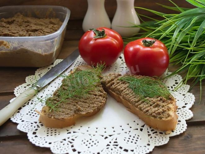 Рецепт паштета из печени говяжьей с морковью