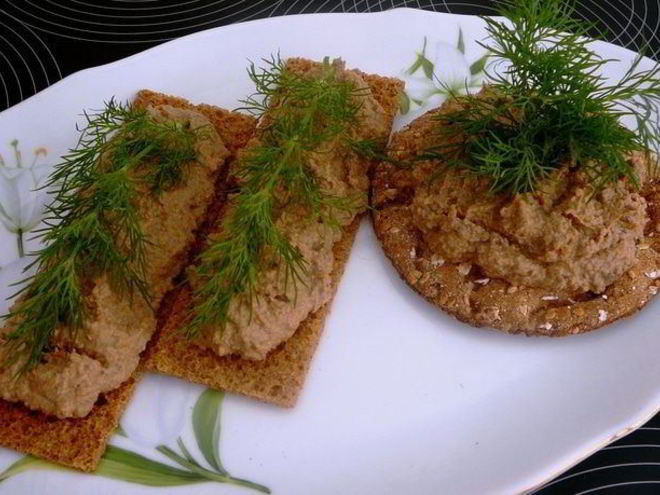 Рецепт паштета из свиной печени