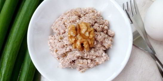 Паштет из вареных яиц и орехов