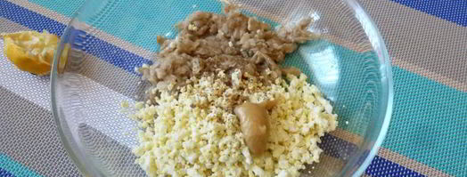 паштет из вареных яиц и соленых груздей. Шаг 3