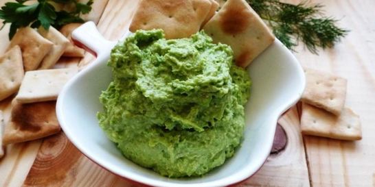 Паштет из зеленого горошка